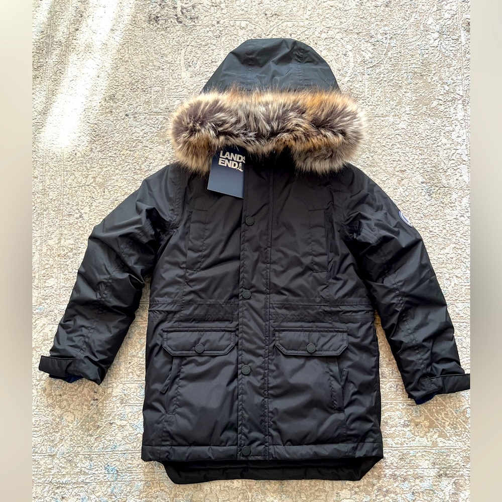 Lands End expedition down parka size 6-7 kids